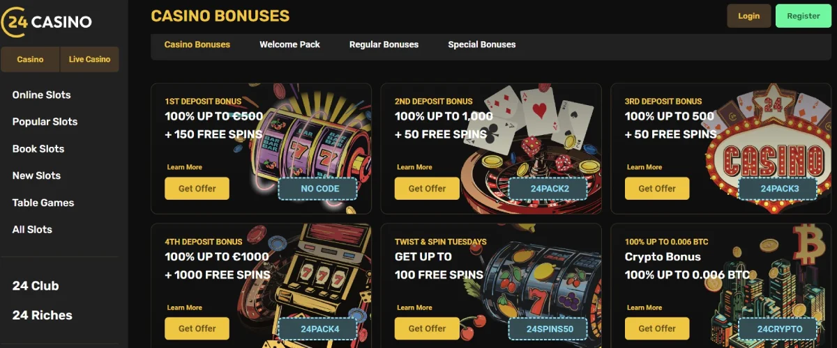 24casino willkommensbonus