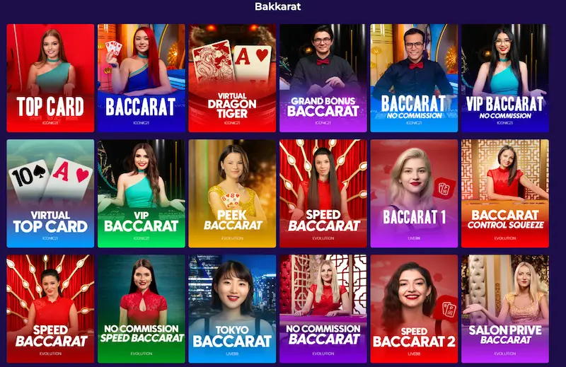 Crashino casino hat bakkarat glücksspiel im live casino