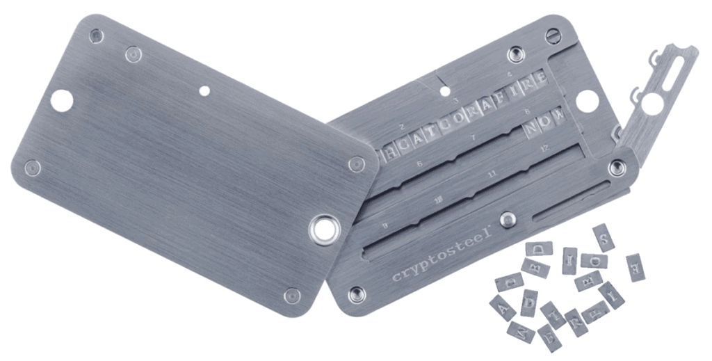 Trezor-Wallet-Cryptosteel-Schutz-Metall
