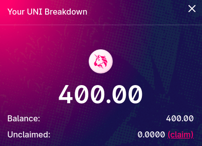 UNI Airdrop