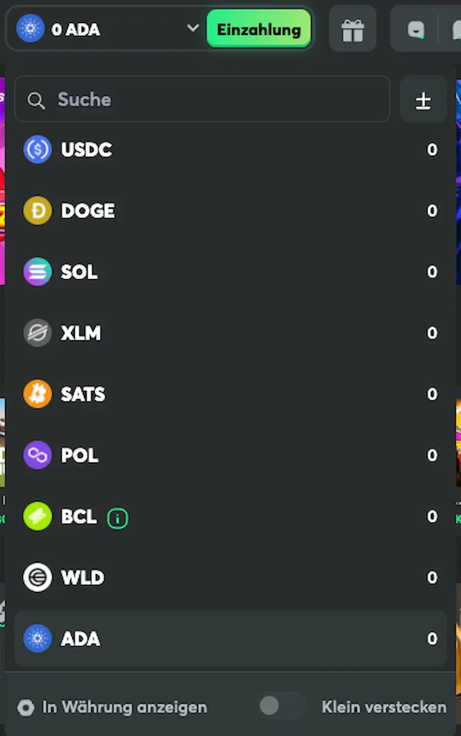 bc.game cardano einzahlung