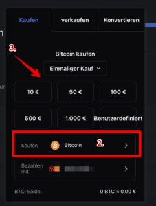 Coinbase Kryptowährungen auswählen und bezahlen
