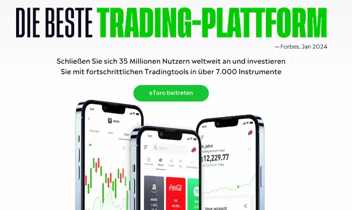 eToro trading plattform krypto broker in deutschland