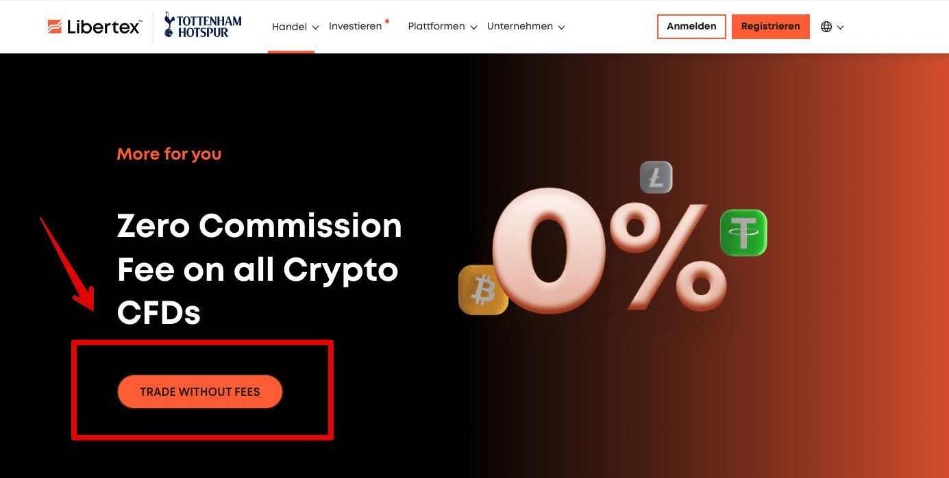 Libertex Landingapge 0% Provision