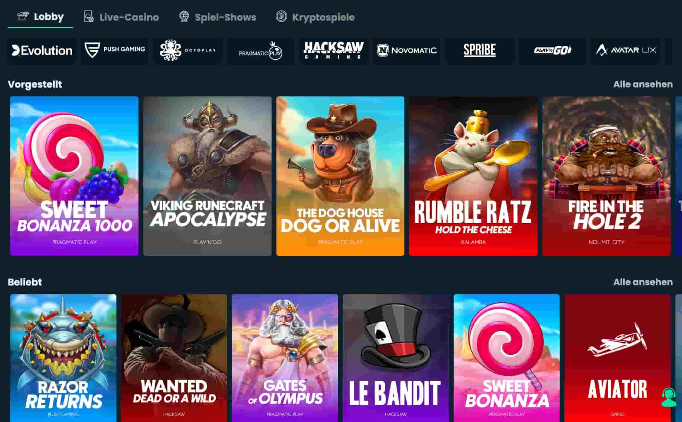 Mega Dice Spieleangebot