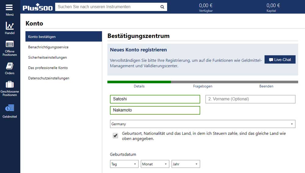 plus500-verifizierung