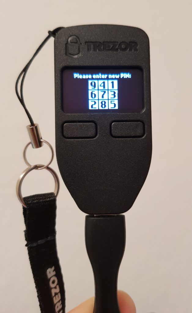 Trezor-Wallet-PIN-eingeben