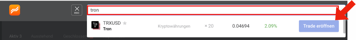 Tron suchen Libertex