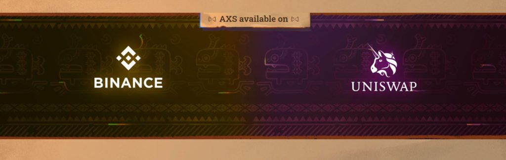 AXS-Tokens lassen sich über Binance oder Uniswap handeln.