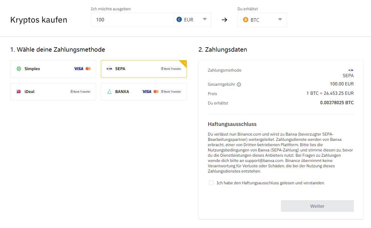 Binance Kryptowährungen Kaufen