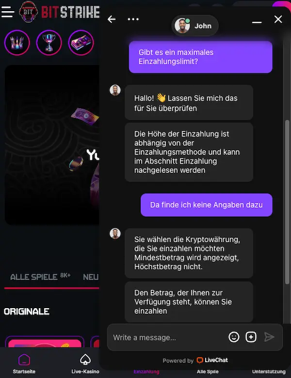 BitStrike kundenservice