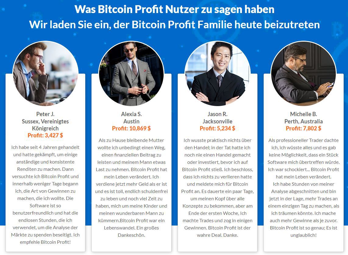 Bitcoin Profit Testimonials