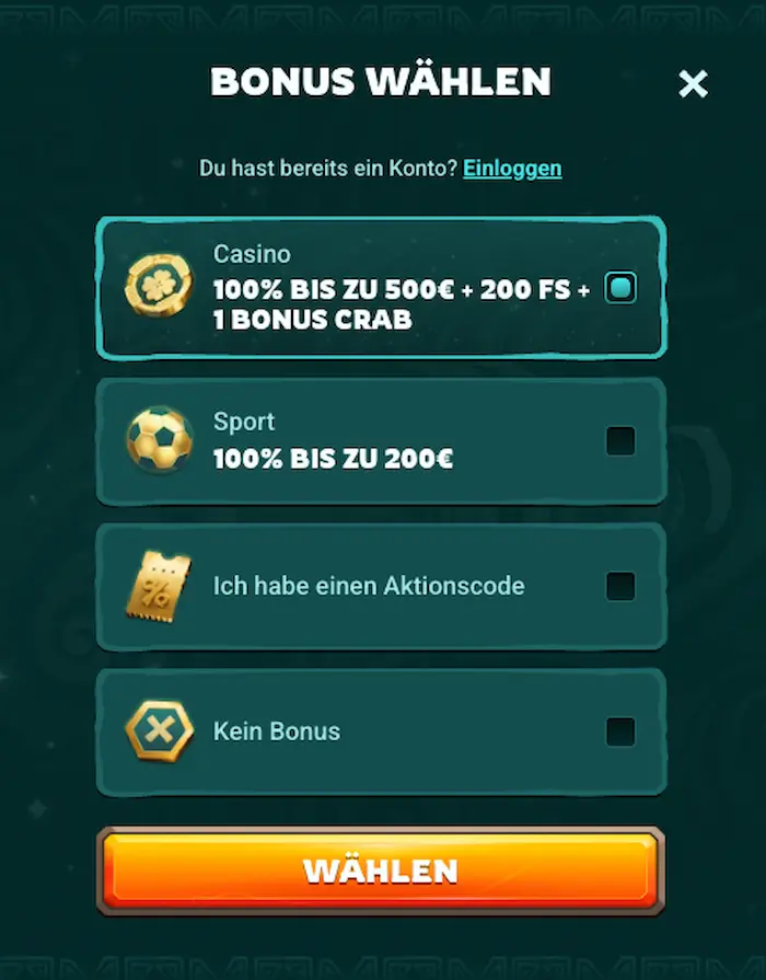 Playio Casino Registrierung 2