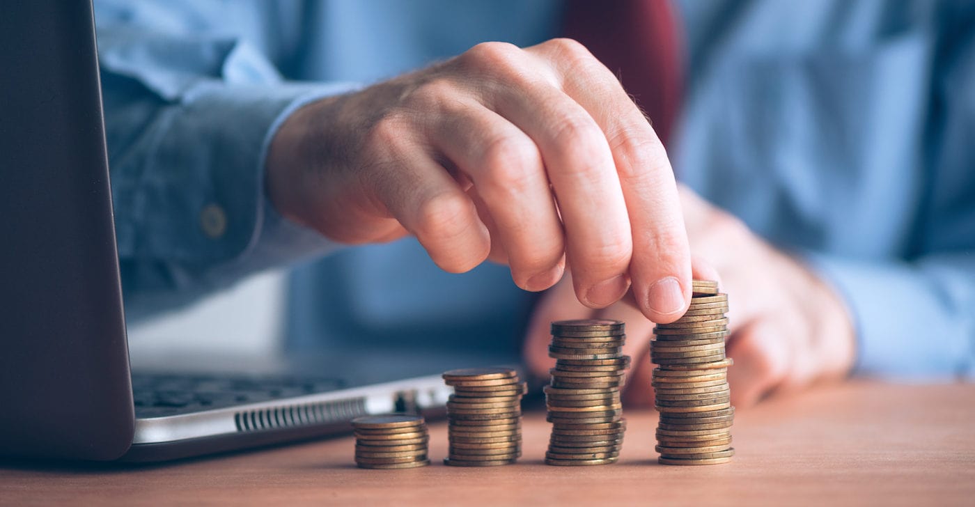 Bitcoin Sparplan und Geld zählen