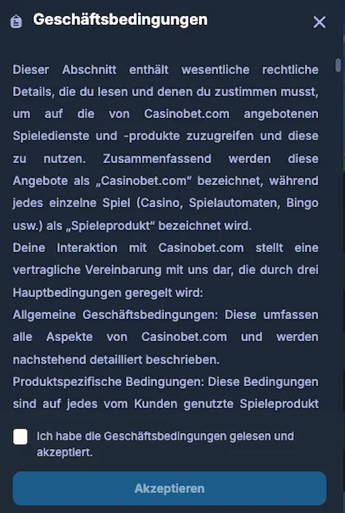 casinobet anmeldung 2