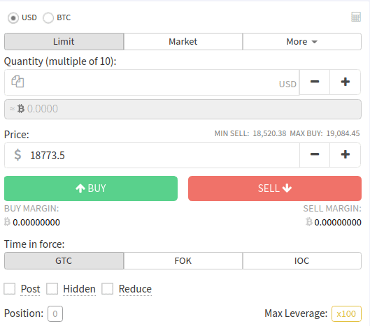 Deribit kauf und verkauf