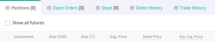 Deribit positionen 