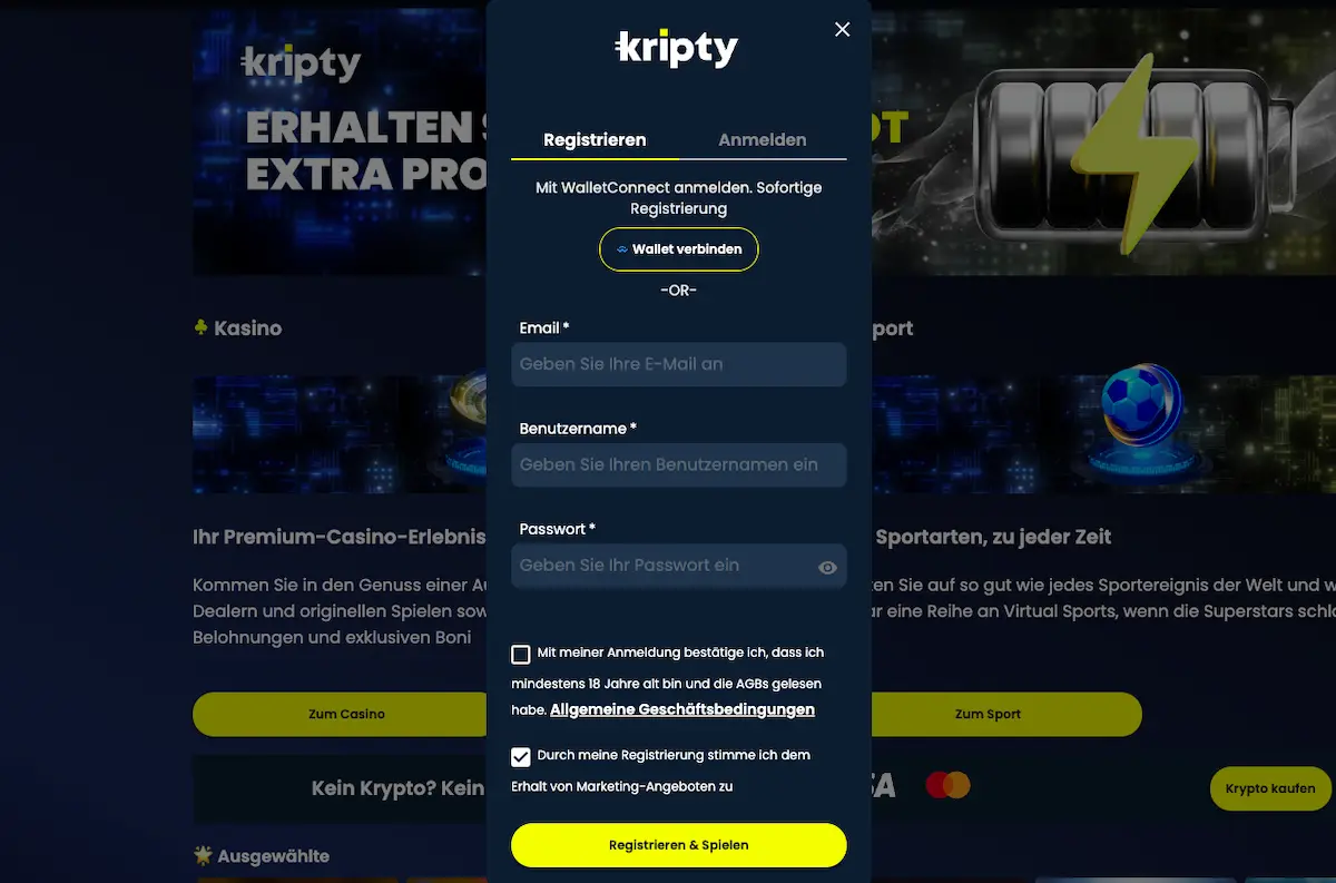 kripty ist ein anonymes krypto casino