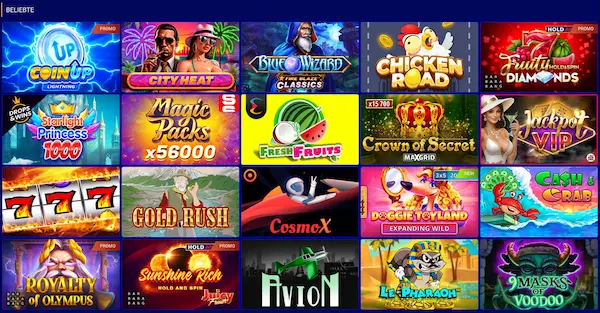 paripesa beliebte spiele